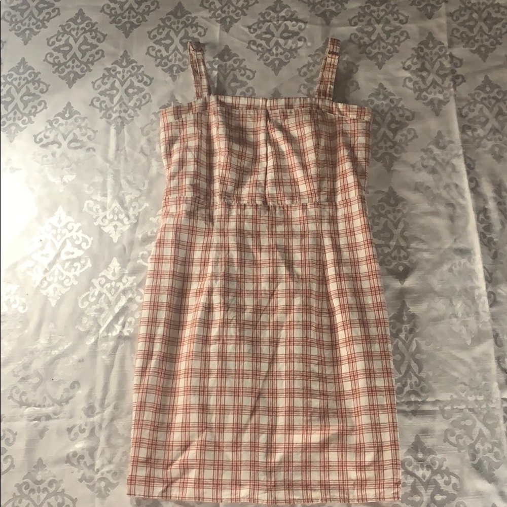 plaid mini dress